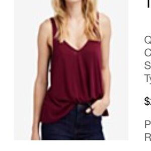 Free people Dani v neck wine